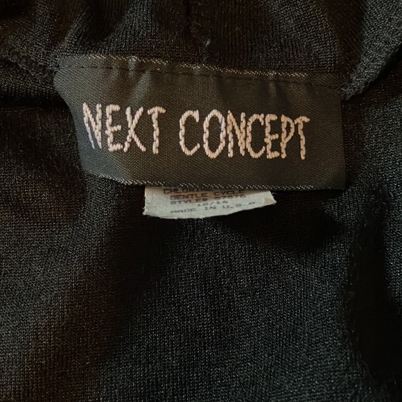Girls next concept black velour zip up Sz 12-14 - Picture 4 of 8